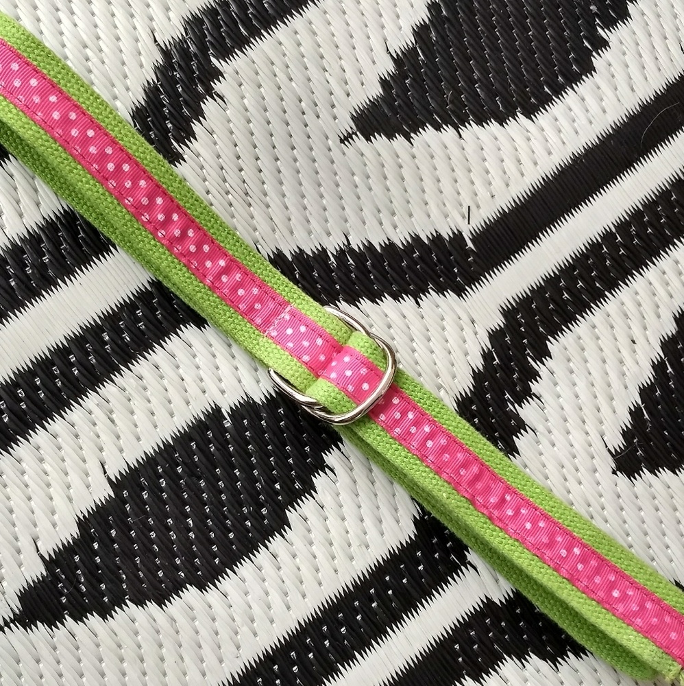 Eliza B polka dot colorful summer preppy belt